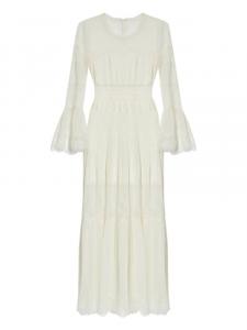 Платье макси Rosney LoveShackFancy, нейтральный