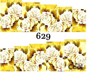 Водные наклейки для ногтей - №629, Raisin