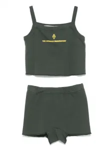 Комплект Stork из топа и шортов The Animals Observatory, зеленый