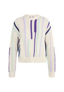 Джемпер IZIA Jumper, Wollweiss Mehrfarbig/Beige