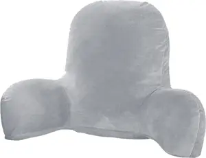 Подушка для чтения и сидения в постели для взрослых, подушка для спины в кровать, подушка на стул из измельченной пены с эффектом памяти с подлокотниками и карманами Einemgeld