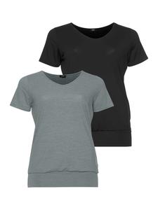 Футболка черного цвета в полоску цвета бензина H.I.S.