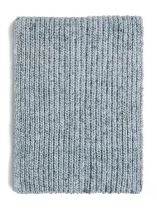 Кашемировый шарф в рубчик Brunello Cucinelli Kids, синий