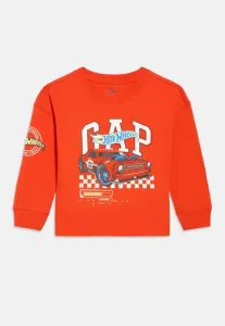 Детская футболка с длинными рукавами и принтом hot wheels. Gap, Orange