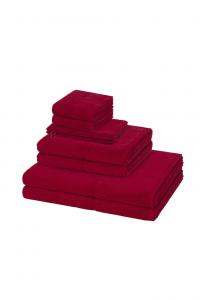 Набор махровых полотенец MöVe Pearl, 8 штук, рубиновый