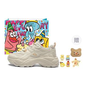 Антискользящие износостойкие дышащие утепленные низкие массивные кроссовки женские бежево-желтые Kappa