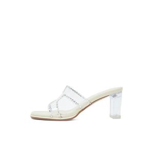 COMELY Женские тапочки-слайды, серебристые/бежевые/прозрачные