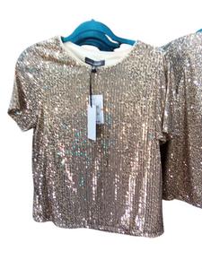 Женская диско-блузка в золотом цвете Pine Apparel