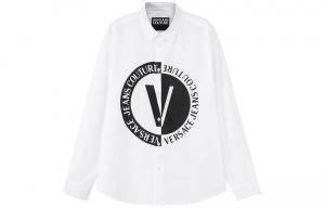 VERSACE JEANS COUTURE Белая мужская рубашка FW23