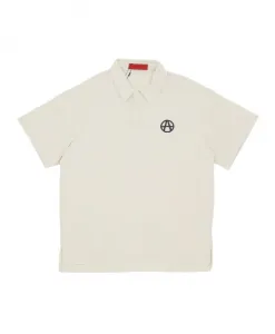 Футболка-Поло с коротким рукавом, бежевая Acupuncture, бежевый