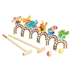 Janod Applepop Roller Coaster croquet, золотой