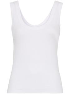 Brunello Cucinelli топ в рубчик, белый