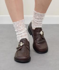 Туфли-монки с косым носком и пряжкой Angel Alarcon, цвет Dbr