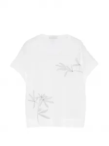Футболка с цветочным принтом Panicale, белый