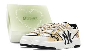 MLB Чанки лайнер скейтборд обувь унисекс лоу топ black/yellow