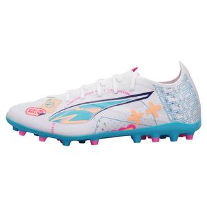 Футбольные бутсы Ultra 5 мужские с низким верхом белый/розовый Puma