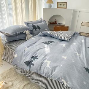 Yalu Комплект постельного белья из 3 предметов с одеялом 150х200 см, цвет Jixianglu Blue YC