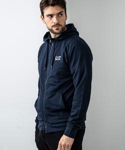 Толстовка EMPORIO ARMANI EA7 с логотипом на рукаве и застежкой-молнией