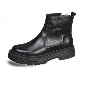 SENJIALUO Коричнево-черные мужские ботинки, цвет Black