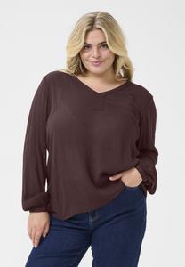Блуза Kaffe Curve AMI, Fudge/Bordeaux