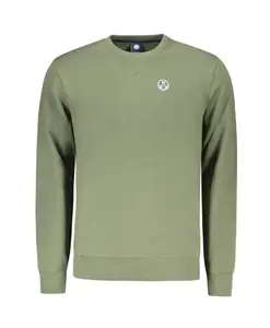 Зеленая хлопковая толстовка с нашитым логотипом North Sails, зеленый