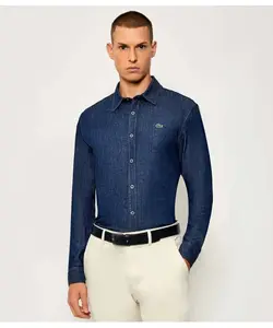 Джинсовая рубашка Regular fit Lacoste, синий