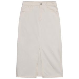 Юбка женская средней длины из твила. Knowledgecotton Apparel, Egret