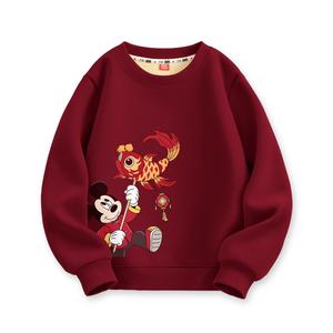 Детский свитшот Disney, [thickened and fleece-lined]di koi qi_left bottom бордовый