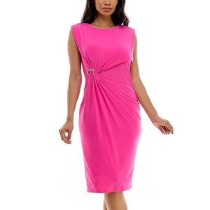 Женское платье с запахом Nina Leonard, цвет Hot Pink