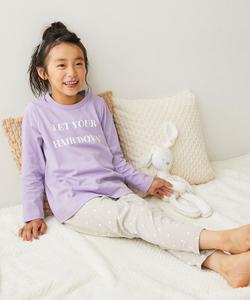 Детская пижама с длинными рукавами Devil Lab ROOM, 100% хлопок, одежда для детей, домашняя одежда, хлопок, весна/лето 2016 Devirock, цвет 052-Logo 2-G Lilac