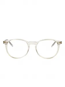 Очки в круглой оправе Saint Laurent, белый