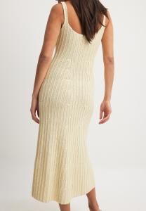 Платье-джемпер MIDI NA-KD, бежевый