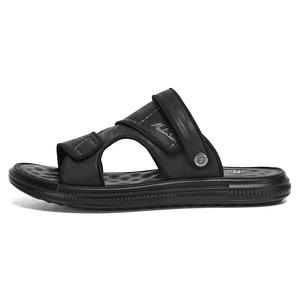 Mulinsen Пляжные сандалии мужские серо-черные, цвет Black