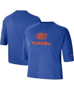 Женская укороченная футболка Royal Florida Gators Nike, синий