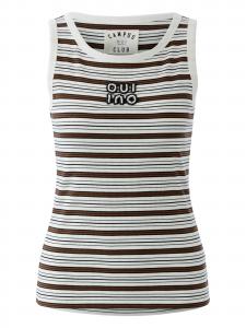 OUI Топ в темно-коричневом цвете