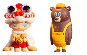 Тигр прыгает в новый год коллекция IP мистические коробки одиночная мистическая коробка/полная коробка 15 шт POP MART