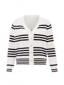 Женский кардиган в белом и черном цветах Usha