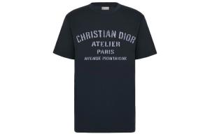 Футболка свободного покроя "Christian Atelier" Dior, синий