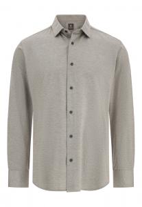 Рубашка на пуговицах классического кроя Boggi Milano, серо-коричневый