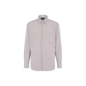 Рубашка в тонкую полоску FENDI, коричневый