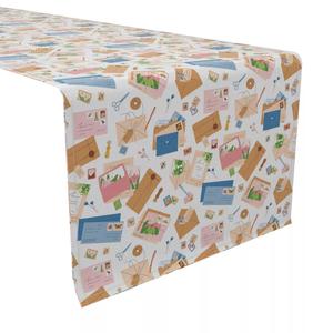 Дорожка для стола, 100 % хлопок, 16x90 дюймов, письма по почте.