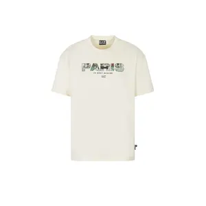 Футболка с коротким рукавом EA7 EMPORIO ARMANI Train Graphic Series Cities, бежевый