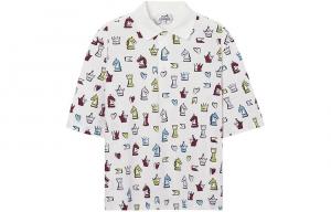 Рубашка поло мужская белая Hermes, белый