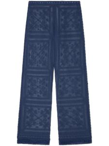 Alanui брюки Kiss By The Book, синий