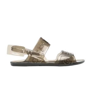 Сандалии Off-White Wmns Sheer Zip Tie Sandal, Jelly Brown