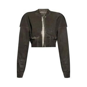 Куртка Rick Owens DRKSHDW Cropped Bomber Flight Jacket 'Dark Dust', черный