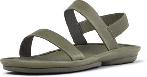 CAMPER Сандалии на ремешках 'Right Isla' в зеленом цвете