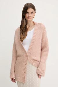 Кардиган с добавлением шерсти LETSOSA Silvian Heach, оранжевый