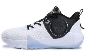 Баскетбольные кроссовки мужские среднего размера белые/черные Peak