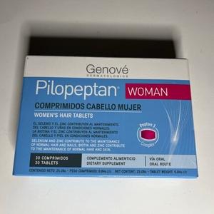 Genové Dermatologics Pilopeptan таблетки для волос для женщин, 30 карат - срок годности 5/24+, новинка Genove Pilopeptan